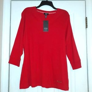 JONES NEW YORK mid-sleeve top